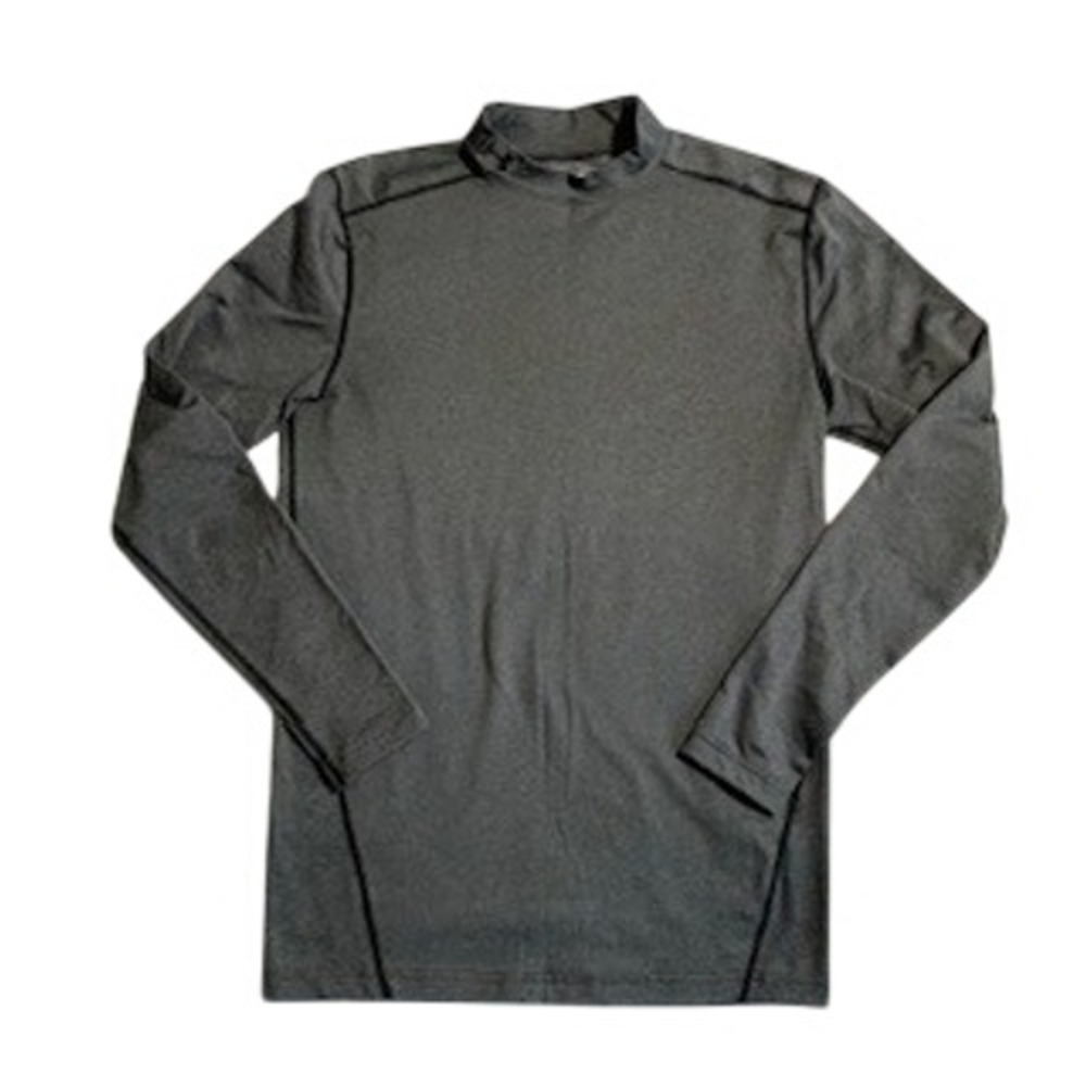 Under Armour ColdGear Compression Shirt Mens XL Gray Mock Neck Long Sleeve